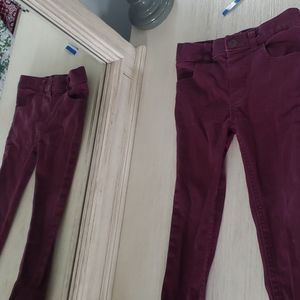 Dark colored jeans